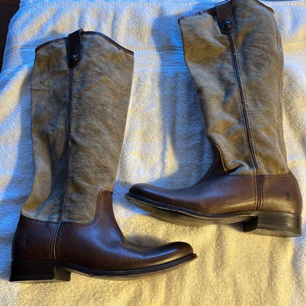Frye boots, 7M. Brown. Good condition.